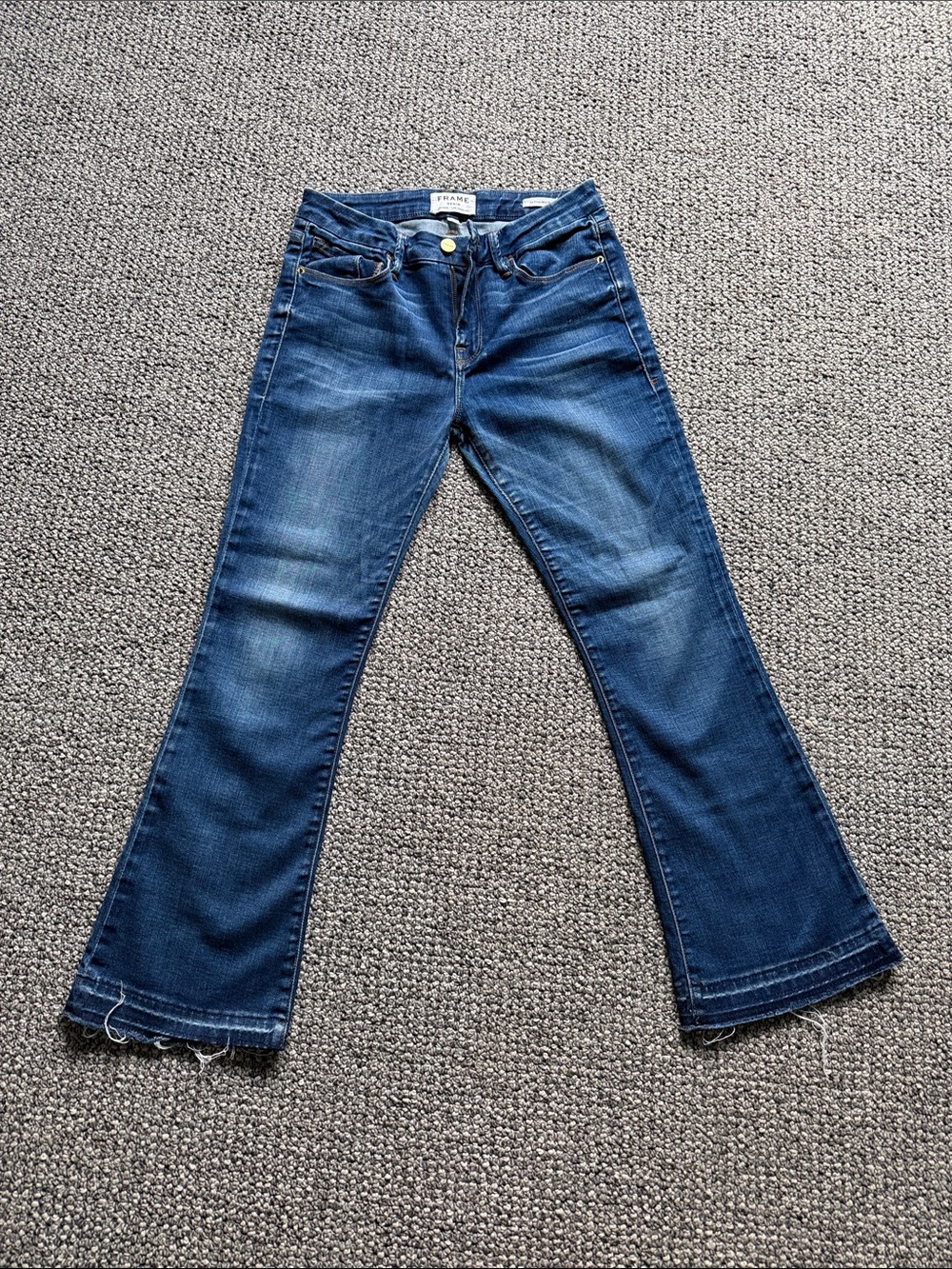 Frame Dark Blue Women's Flared Jeans